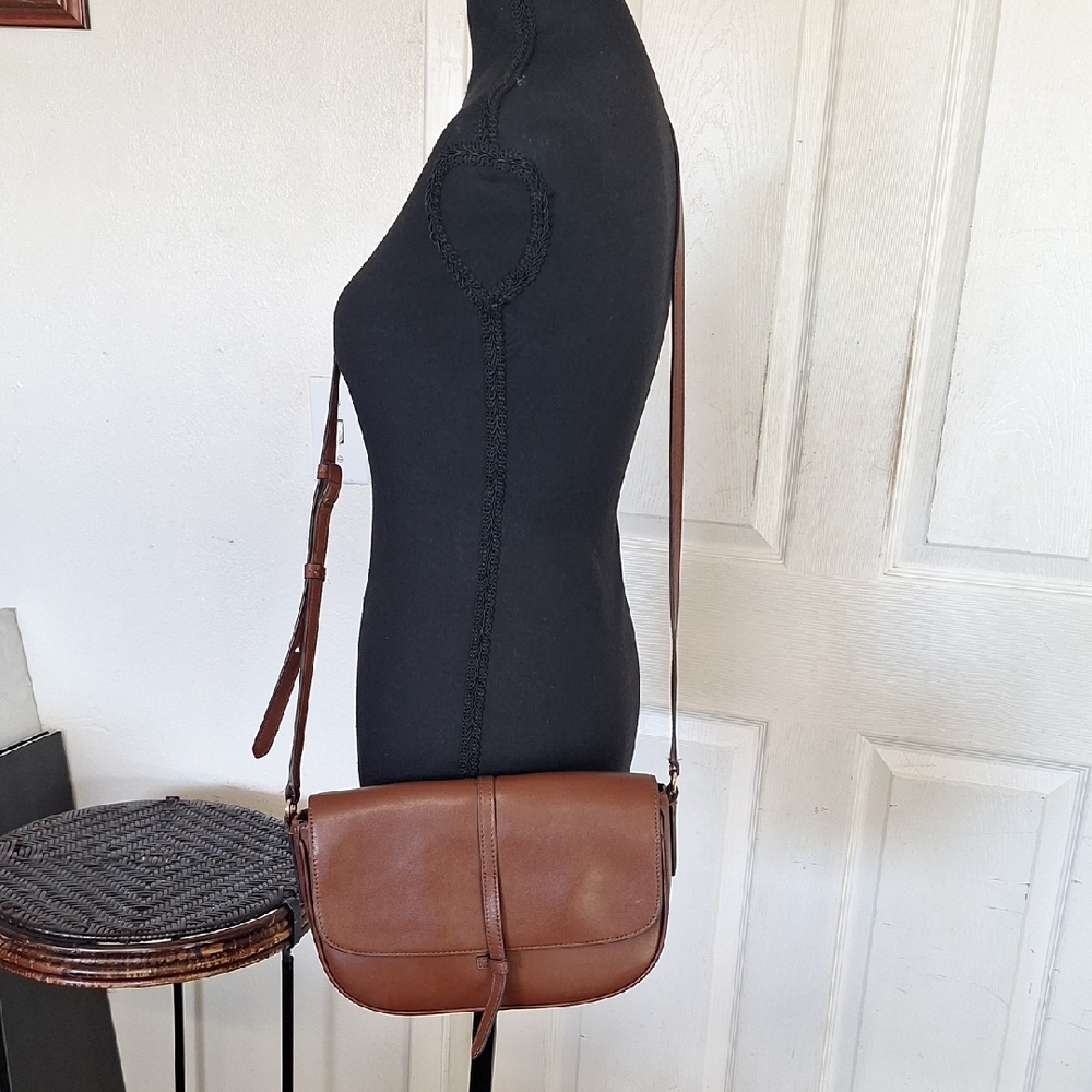 Banana Republic Brown Leather Crossbody Bag